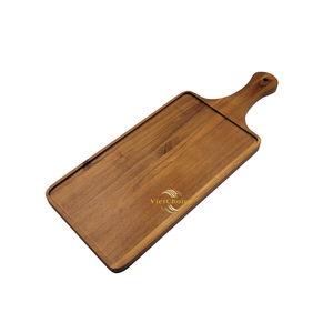 Bandeja Grande de Madera de Acacia, Bandeja Resistente para Servir Alimentos en Restaurantes y Hoteles - Product Image 3