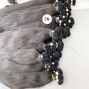 Extensiones de cabello Remy de queratina humana de alta calidad 100% Super doble dibujado estilo ruso vietnamita plano Y I K Tip todos los colores de cabello - Product Image 6