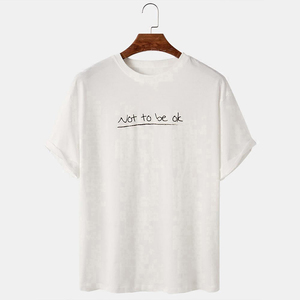 100% coton T-shirts pour hommes motif imprimé respirant léger t-shirts à col rond impression personnalisée t-shirts de meilleure qualité - Product Image 6