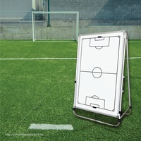 Chevalet trépied portable SYH, durable et réglable, tableau de présentation pliable magnétique écologique argenté 60x90cm pour entraînement de football et de basketball