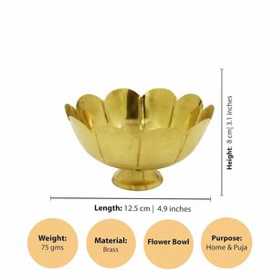 Bol de service élégant en métal pour table à manger, décoration intérieure, hôtel, restaurant, avec une qualité supérieure et durable - Product Image 3