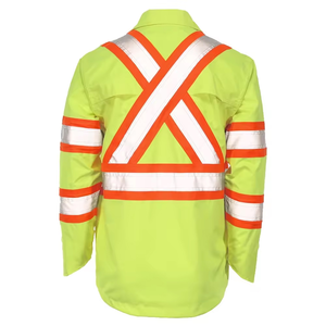 Veste en polyester à haute visibilité chauffée pour les travailleurs, impression de logo personnalisée, haute qualité, prix bas, taille plus - Product Image 3