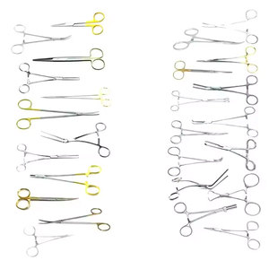 Juego de instrumentos de cirugía cardíaca a corazón abierto manual básico Herramientas quirúrgicas cardiovasculares de acero inoxidable | Certificado CE Reutilizable - Product Image 1