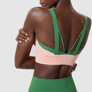 บราเล่นโยคะกันกระแทกคอสูงสำหรับเด็กผู้หญิงชุดเล่นฟิตเนสเซ็กซี่ใส่เล่นฟิตเนสเข้ายิม - Product Image 3