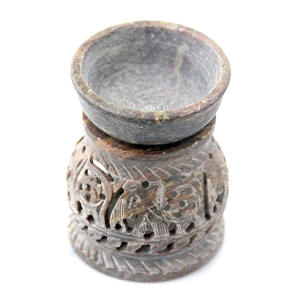 Most Attractive Soapstone Oil Burner Natural Gemstone Hand Carving Fragrance <b>Diffuser</b> Unique Gifting Purpose & Home Decoration - Product Image 1