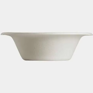 Cuencos de caña de azúcar duraderos de 8oz, vajilla desechable biodegradable ecológica para bodas y uso diario - Product Image 4