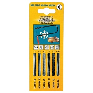 HAUNSTETTER 24-Piece Fret <b>Saw</b> Blade Assortment for Hand <b>Saw</b> Frames for Wood/Metal Craft Supplies - Product Image 1