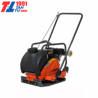 Compacteur vibrant portatif 6,5 CV le plus vendu pour la compactation de roches et de routes, avec moteur, roulement et pompe intégrés