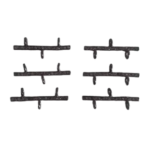 Conector de Joyería de Plata de Ley con Baño de Oro Negro y Diamantes Naturales Vintage de 25 mm para Pulsera/Brazalete - Product Image 1