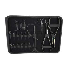 Juego de Herramientas para la Instalación de Extensiones de Cabello, Pinza para Remover Microperlas, Pinza para Crimpar Plana, Gancho para Tirar de Lazos, Agujas de Coser y Clips - Product Image 1