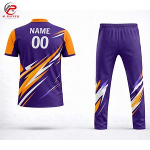 Conjunto de Camiseta Deportiva de Cricket de Manga Corta, 100% Poliéster, Sublimada, Personalizada de Alta Calidad para Hombre - Product Image 4