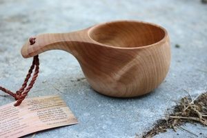 ถ้วยชาไม้ธรรมชาติแนวชนบทสำหรับกาแฟไวน์เครื่องดื่มร้อน/เย็นแก้วมักปรับแต่งได้สไตล์หรูหราทันสมัย - Product Image 2