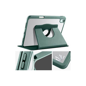 Étui intelligent gris Netzy 2025 pour iPad Pro 11 certifié FCC avec compartiment pour stylet thermique et support rotatif en PU et PC - Product Image 5