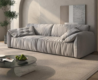 Ensemble de meubles de salon de style italien moderne, canapé modulaire extensible trois places, canapé sectionnel luxueux rembourré
