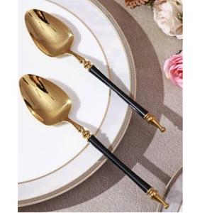 Ensemble de couverts en métal sculpté à la main, design élégant, pour la maison, l'hôtel, le restaurant, la restauration, à prix abordable - Product Image 2