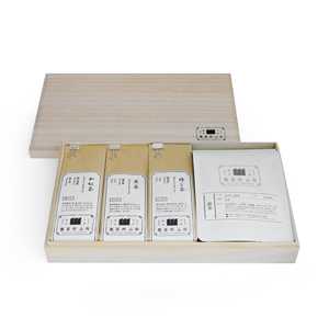 Caja de Regalo de Madera de Paulownia con Té Japonés de Infusión Fría, Té Negro Japonés y Té Verde Tostado para el Verano - Recogida en Tienda Disponible - Product Image 2