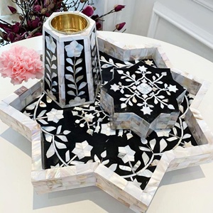 กล่องเสิร์ฟทรงดาวไข่มุกแม่สัตว์สวยงามเป็นมิตรต่อสิ่งแวดล้อมผลิตจากอินเดีย - Product Image 3