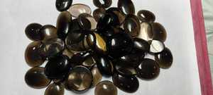 Piedras Preciosas de Cuarzo Ahumado Negro Natural, Corte Ovalado, Tamaño Libre, Cabujón Suelto para Joyería - Product Image 3