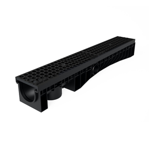 ระบบระบายน้ำ Technodrain TCE100SBGS คุณภาพสูง EVO 100 HDPE ดีไซน์ทันสมัย สำหรับใช้งานกลางแจ้ง ตะแกรงเหล็กดัด D125/B125 - Product Image 1