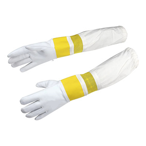 Gants d'apiculteur de protection avec manchon de manchette ventilé en maille pour les activités de plein air Gants anti-piqûre pour les apiculteurs - Product Image 2