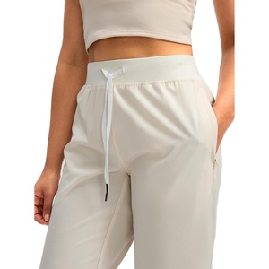 Beige mujeres Cargo Joggers ligero gimnasio viaje Casual entrenamiento pantalones bolsillos con cremallera estilo Atlético 2026 - Product Image 2