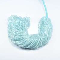 Perles de rondelle lisse aigue-marine naturelle de premier choix avec couleur bleue et forme unique pour divers modèles de bijoux pour l'exportation en vrac