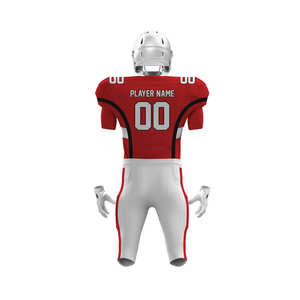 Maillots de football américain à manches courtes durables, respirants, évacuant l'humidité et antibactériens |   Usine OEM/ODM 100% polyester - Product Image 5