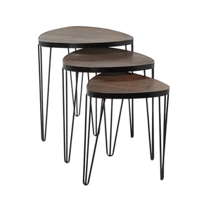 Mesa lateral de Metal con diseño de alambre hecho a mano con revestimiento negro para el hogar, sala de estar, Hotel, uso decorativo, mesa auxiliar en forma redonda - Product Image 6