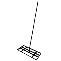 Outil de nivellement de pelouse VERTAK 3-en-1 à double usage, taille réglable, acier thermolaqué, râteau de nivellement détachable
