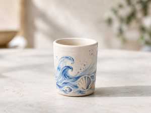 Ceramic Screen Printed Cartoon Fish Pattern Tea & Coffee <b>Mugs</b> Classic Style Dishwasher Safe Gift <b>Box</b> Packaging for Giveaways - Product Image 1