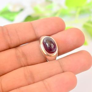 925 Sterling Silver Ruby <b>Ring</b> Wholesale Oval Cut Gemstone Statement Piece <b>for</b> Boho Style <b>Women</b> - Product Image 4