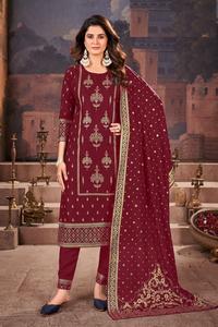 ชุดคุर्ติผ้าเรยอนพิมพ์ลายเย็นพร้อมผ้าคลุมไหล่พิมพ์ลายทอง สำหรับขายส่ง - Product Image 6