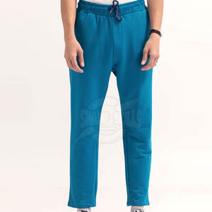 Pantalon décontracté taille haute personnalisé pour hommes surdimensionné en coton taille élastique droite style streetwear teint uni prix raisonnable - Product Image 1