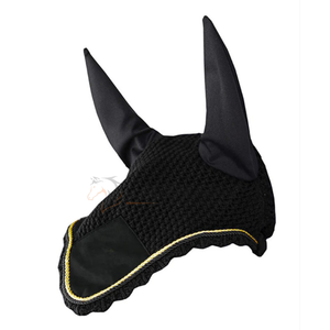 Bonnet anti-mouches au crochet confortable pour chevaux couvre-oreille léger respirant et lavable fait à la main au Pakistan bonnet d'oreille parfait - Product Image 4