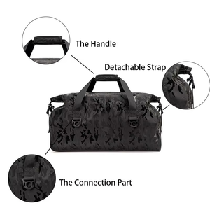 Bolsa de Lona Impermeable con Estampado de Camuflaje Personalizada al por Mayor, Bolsa Deportiva de Gran Capacidad para Viajes al Aire Libre, Gimnasio, OEM - Product Image 2