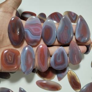 Cabujón de Ágata Natural de Botsuana de Alta Calidad, Piedra Preciosa Lisa para Sanación Energética, 32-70mm, 6-24g, para Fabricación de Joyas, Suministro al por Mayor - Product Image 5