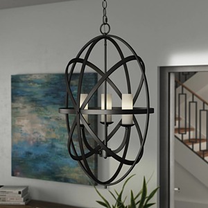 Nouveau lustre Globe de forme ovale lustre de couleur noire pour la décoration d'hôtel à la maison à prix réduit - Product Image 5