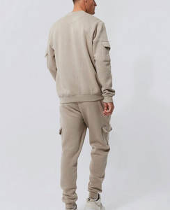 Conjunto de chándal personalizado para hombre, chándal para correr, sudadera informal con cremallera para hombre, ropa deportiva, chándal de algodón transpirable - Product Image 2