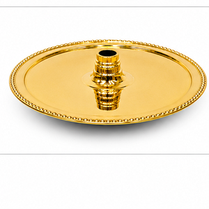 Cachimba albanesa de lujo, de alta calidad, de latón macizo pesado, con acabado lacado en oro, decorativa, única, de simulación egipcia, tipo recto. - Product Image 2
