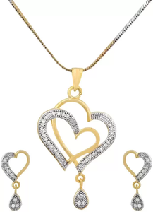 Elegante Mangalsutra tradicional chapado en oro con hermosos pendientes a juego para mujer a los mejores precios - Product Image 2