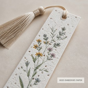 Segnalibro Personalizzato in Carta Seminabile, Biglietto Regalo per la Lettura con Stampa Logo, per Souvenir Eventi, Fornitura all'Ingrosso - Product Image 3