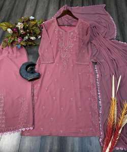 Salwar kameez indien pakistanais prêt à l'emploi costume en coton pour femmes cousu robes de femme élégantes - Product Image 4