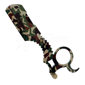 Rasoir pliable à bord droit avec manche en bois et option de marque personnalisée - Product Image 1