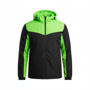 เสื้อออกกำลังกายมีกระเป๋ามีซิปสำหรับผู้ชายเสื้อออกกำลังกายเล่นกีฬาแบบลำลองคอตั้ง - Product Image 1