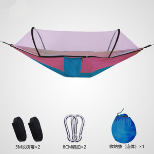 Hamaca con mosquitera de apertura rápida automática para una o dos personas, ideal para acampar al aire libre - Product Image 4