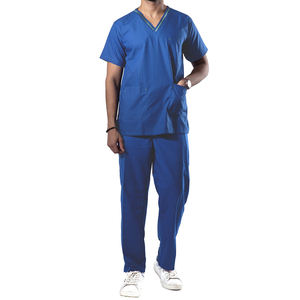 Haute qualité hommes gris gommage survêtement ensembles uniforme Spandex gommages uniformes ensembles à la mode médecin uniformes médicaux - Product Image 3