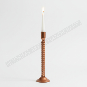 Juego de portavelas de Metal de aluminio 2026 con diseño artístico de acabado texturizado para decoración de fiesta de boda al por mayor - Product Image 2