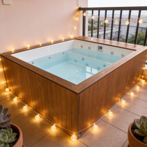 Piscina Contenedorizada para Exteriores con Bomba de Filtrado de Alta Capacidad y Cubierta de Vidrio - Product Image 3