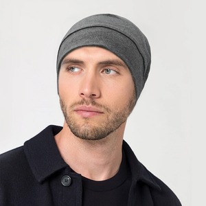 Otoño Invierno Unisex Gorro sólido 100% Gorro de punto de lana Suave cálido con impresión digital para hombres y mujeres en la playa - Product Image 5