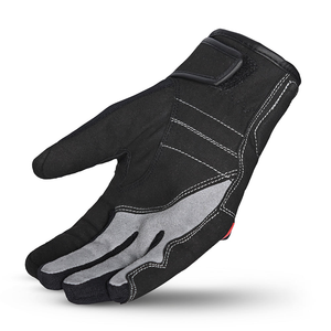Guantes de Motocicleta de Cuero Negro con Protección en los Nudillos, Palma Acolchada, Correa de Muñeca Ajustable, Puño Tipo Guantelete, Secado Rápido, Transpirables, Unisex - Product Image 5